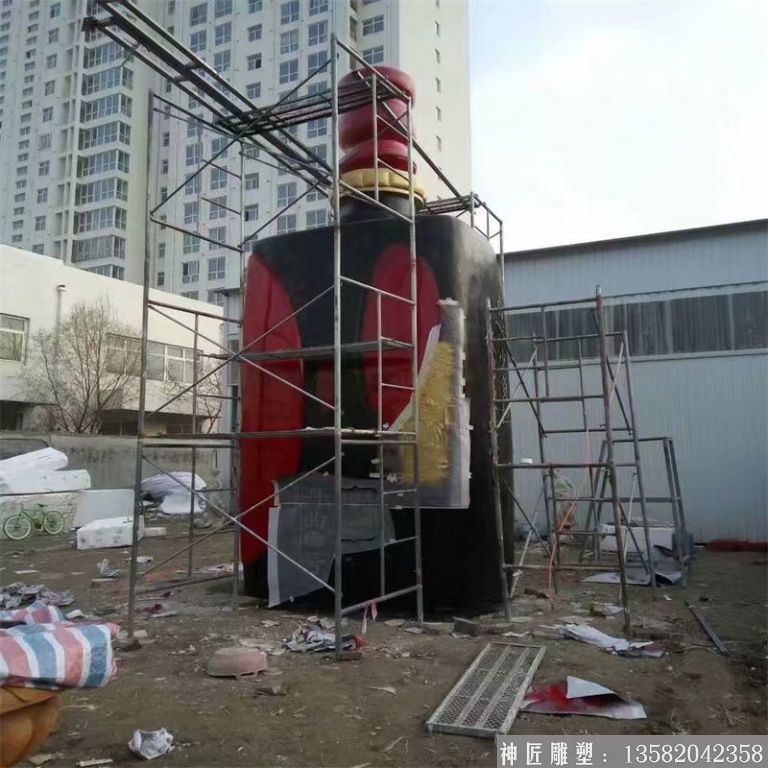 價格圖片玻璃鋼大型酒瓶雕塑，酒廠仿真酒瓶雕塑定制